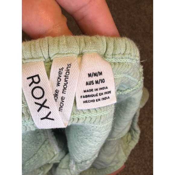 Roxy Life Mirage Puff Sleeve Top 🧚✨ Mint Green Size M , pre-owned / No Flaws - Picture 10 of 12